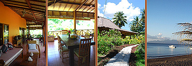 Villa Strandvilla Indonesien, Insel Flores, Kleine Sunda Insel, Bali, Tauchen, Hotel, Unterkunft, Unterbringung, Maumere, Rundreise, Kelimutu, Strand, Palmen, Tauchbasis